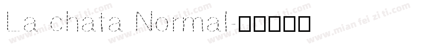 La chata Normal字体转换